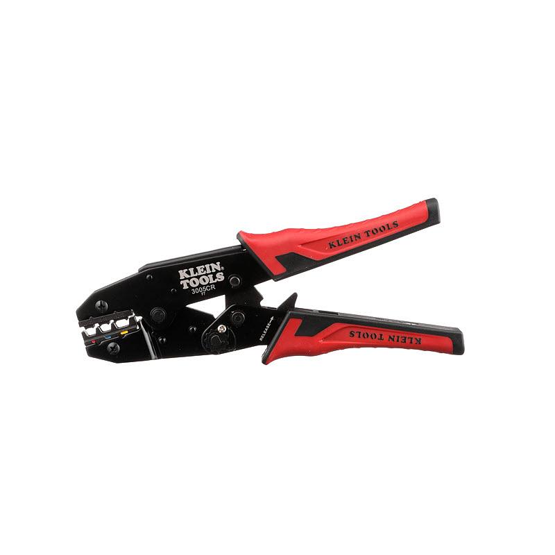 Klein Tools 3005CR Ratcheting Crimper, 10-22 AWG - Insulated Terminals