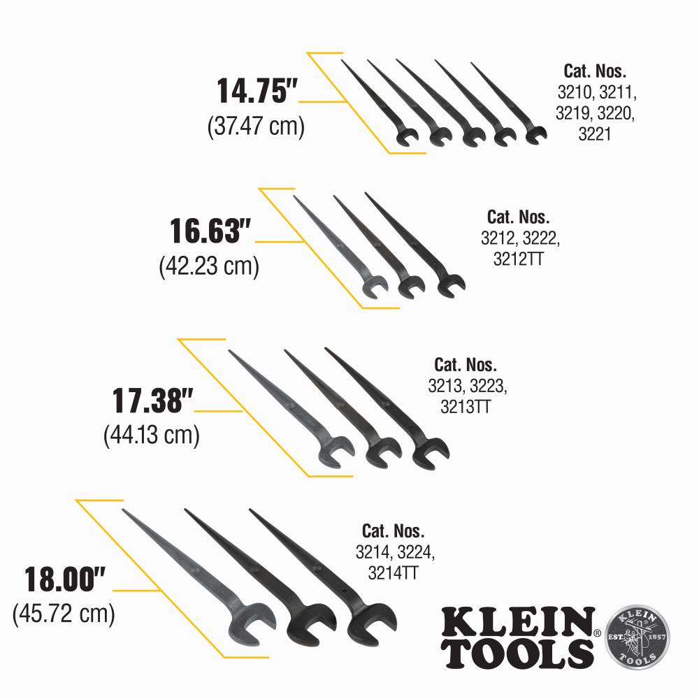 Klein Tools 3211 68007 1-1/16" Erection Wrench