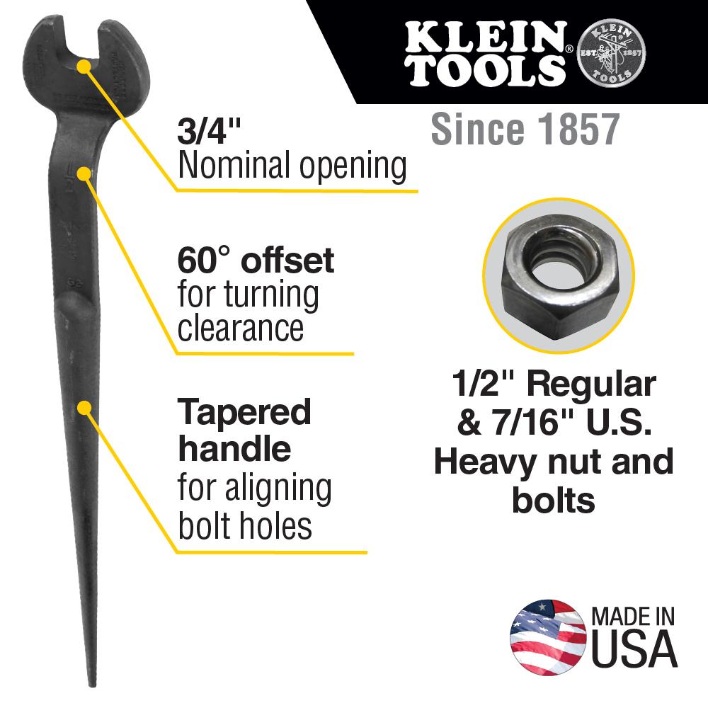 Klein Tools 3219 68014 3/4" Erection Wren