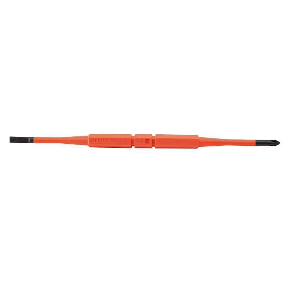 Klein Tools 32286 Flip-Blade Insulated Screwdriver, 2-in1, Ph Bit #1, Sl Bit 3/16-Inch