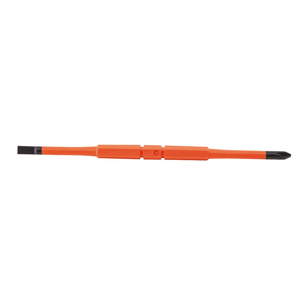 Klein Tools 32293 Flip-Blade Insulated Screwdriver, 2-in1, Ph Bit #2, Sl Bit 1/4-Inch