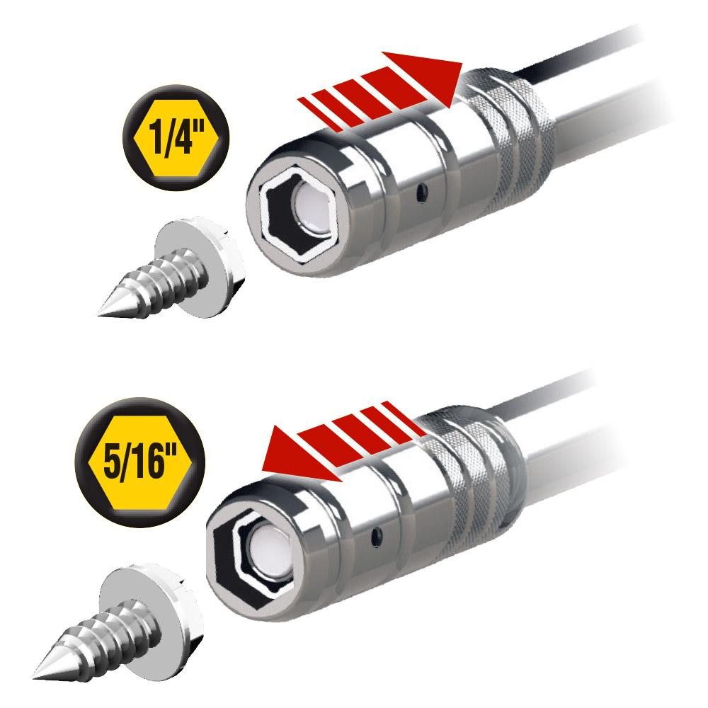 Klein Tools 32596 HVAC Slide Drive Multi-Bit Screwdriver / Nut Driver, 8-in-1