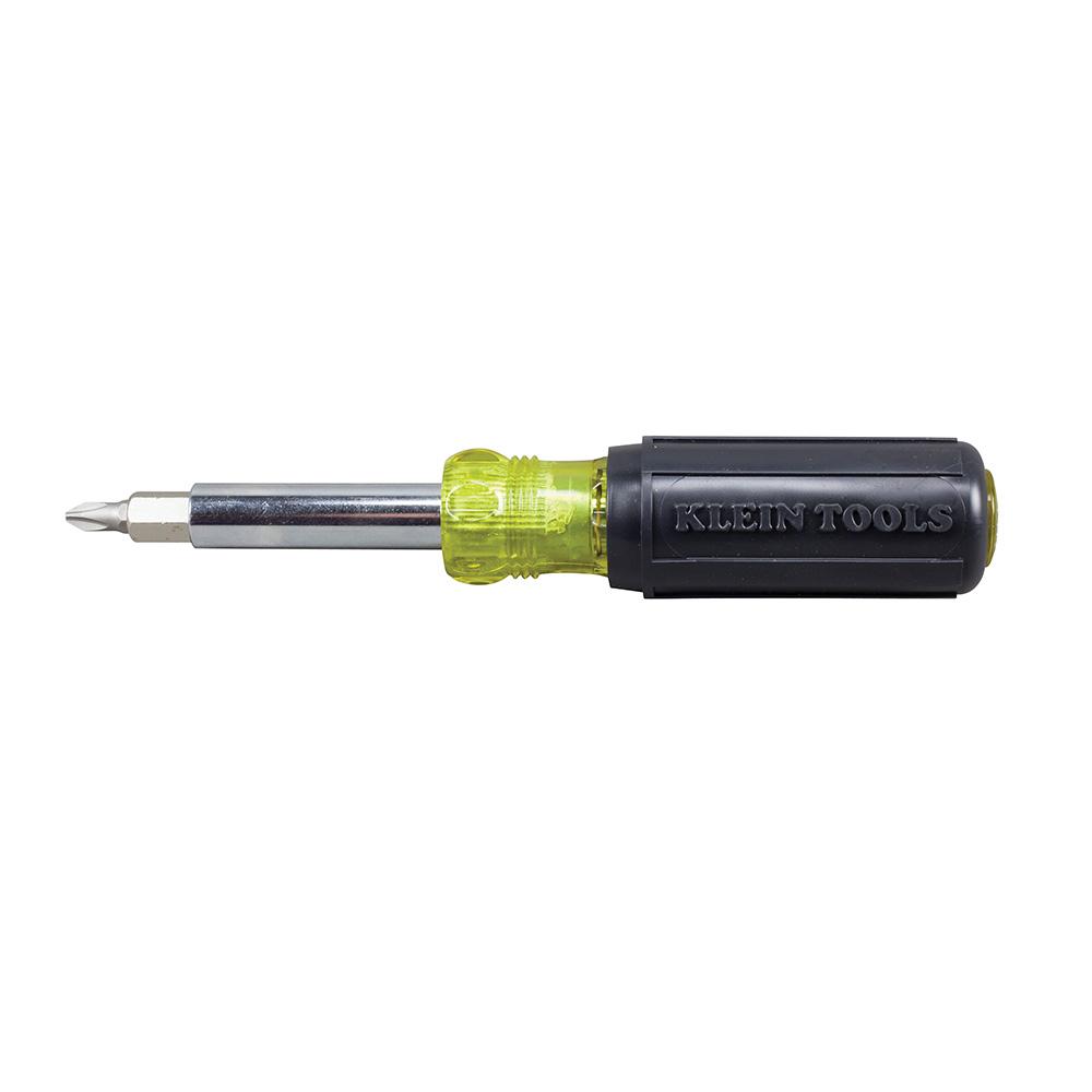 Klein Tools 32596 HVAC Slide Drive Multi-Bit Screwdriver / Nut Driver, 8-in-1