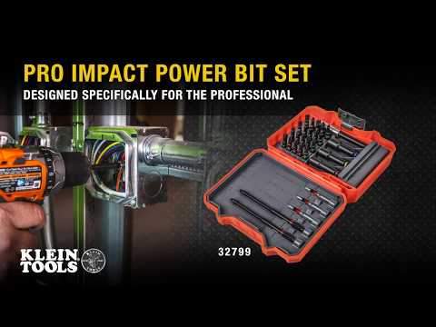 Klein Tools 32797 Pro Impact Power Bits, #2 Square, 5-Pack