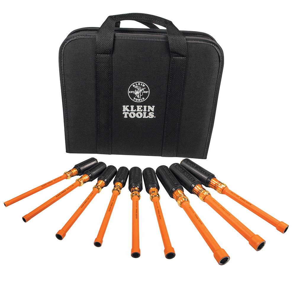 Klein Tools 33524 Nut Driver Set, 1000V Insulated, 9-piece