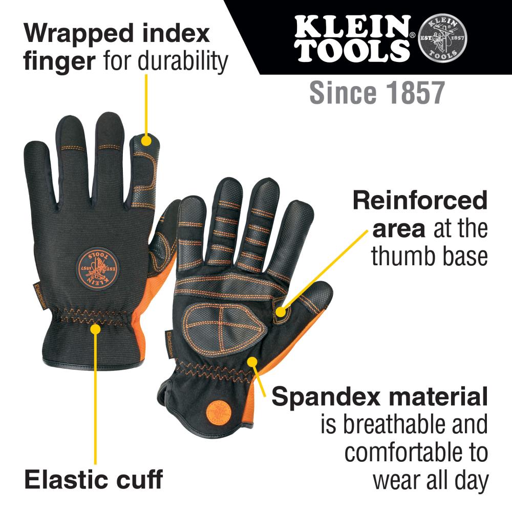 Klein Tools 40072 Electricians Gloves Large