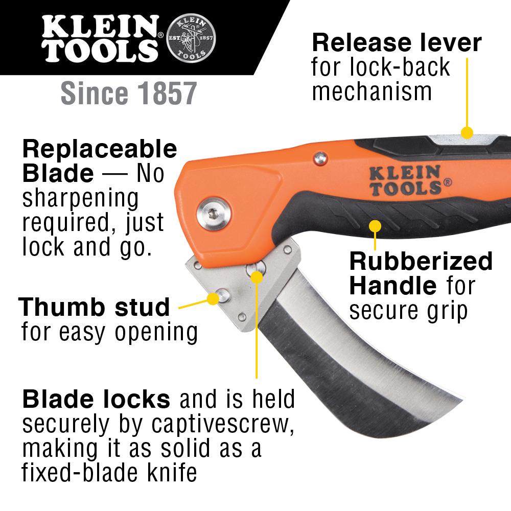 Klein Tools 44218 Cable Skinning Utility Steel Blade W/Replaceable Blade (1 EA)