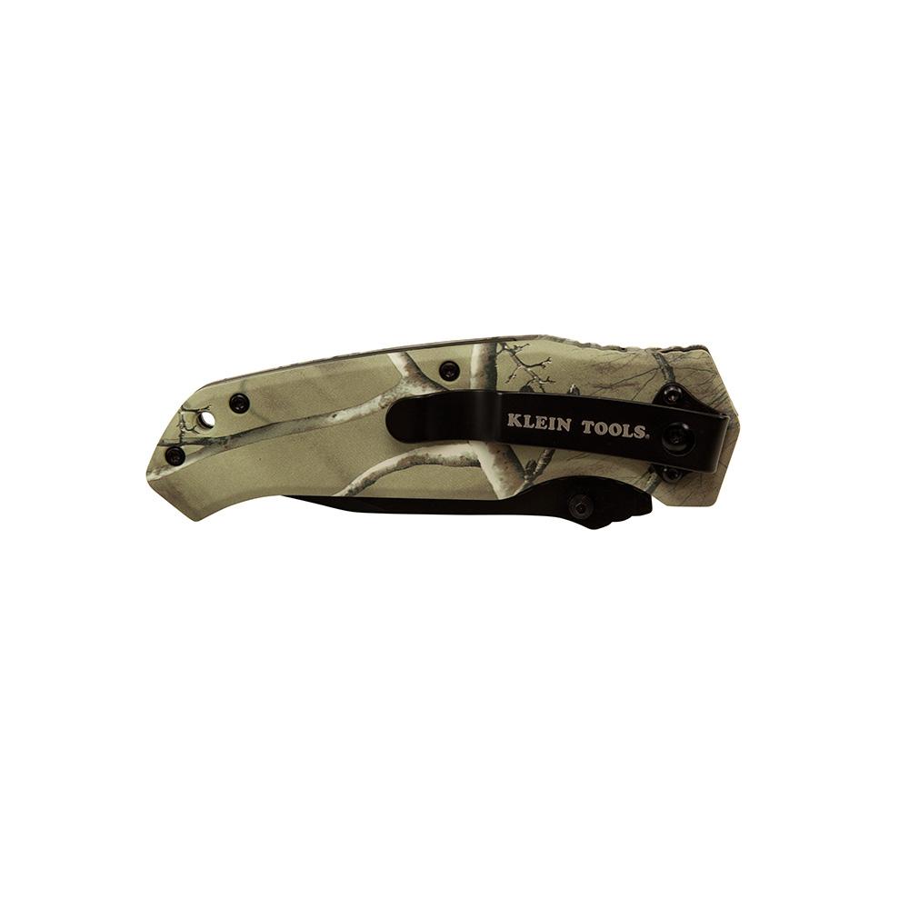 Klein Tools 44222 Pocket Steel Blade, REALTREE XTRA Camo, Tanto Blade