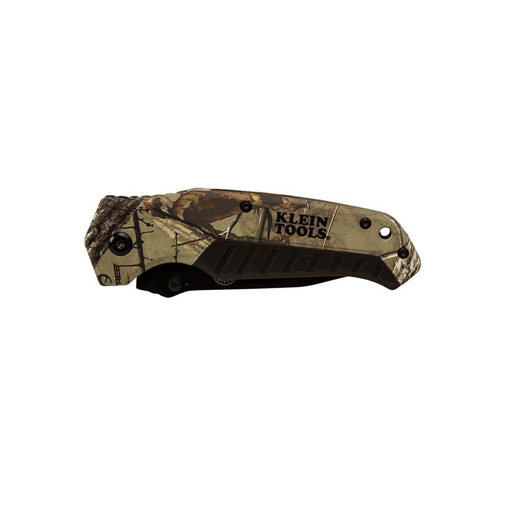 Klein Tools 44222 Pocket Steel Blade, REALTREE XTRA Camo, Tanto Blade