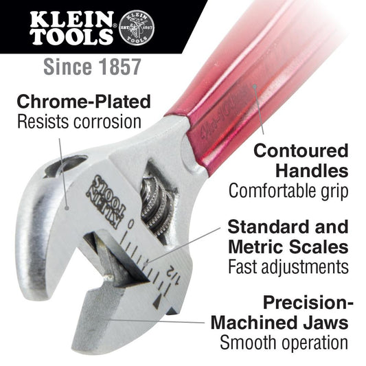 Klein Tools 507-10 67530 10" Adjustable Wre