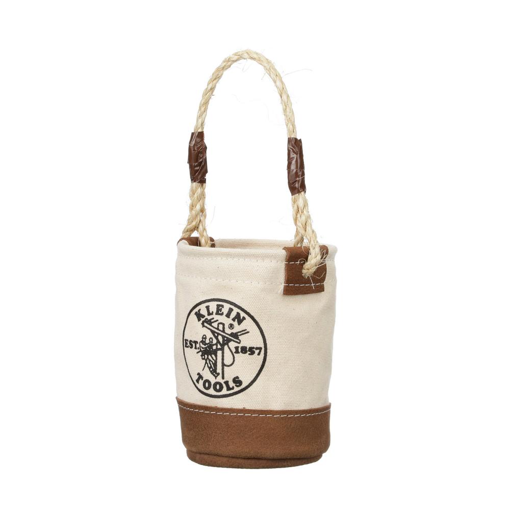 Klein Tools 5104MINI Mini Tool Bucket, Leather-Bottom