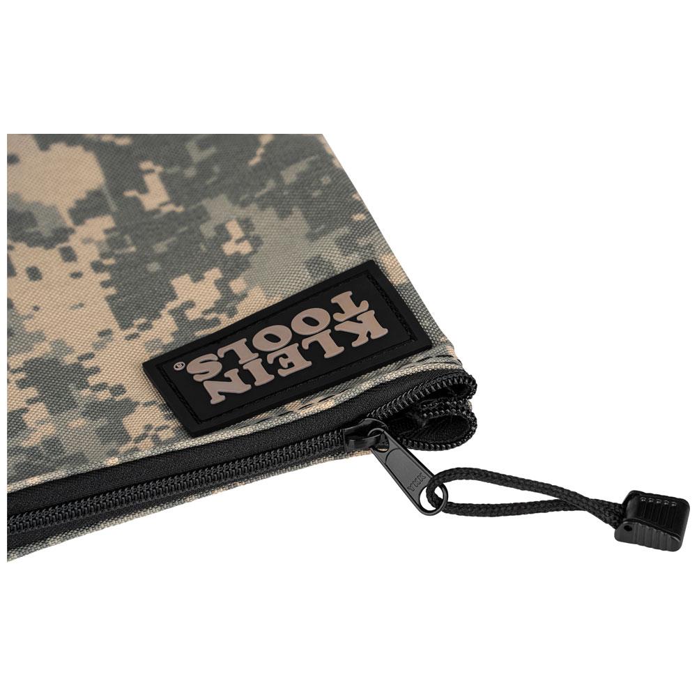 Klein Tools 5139C Zipper Bag, Camouflage Cordura Nylon Tool Pouch, 12-1/2-Inch