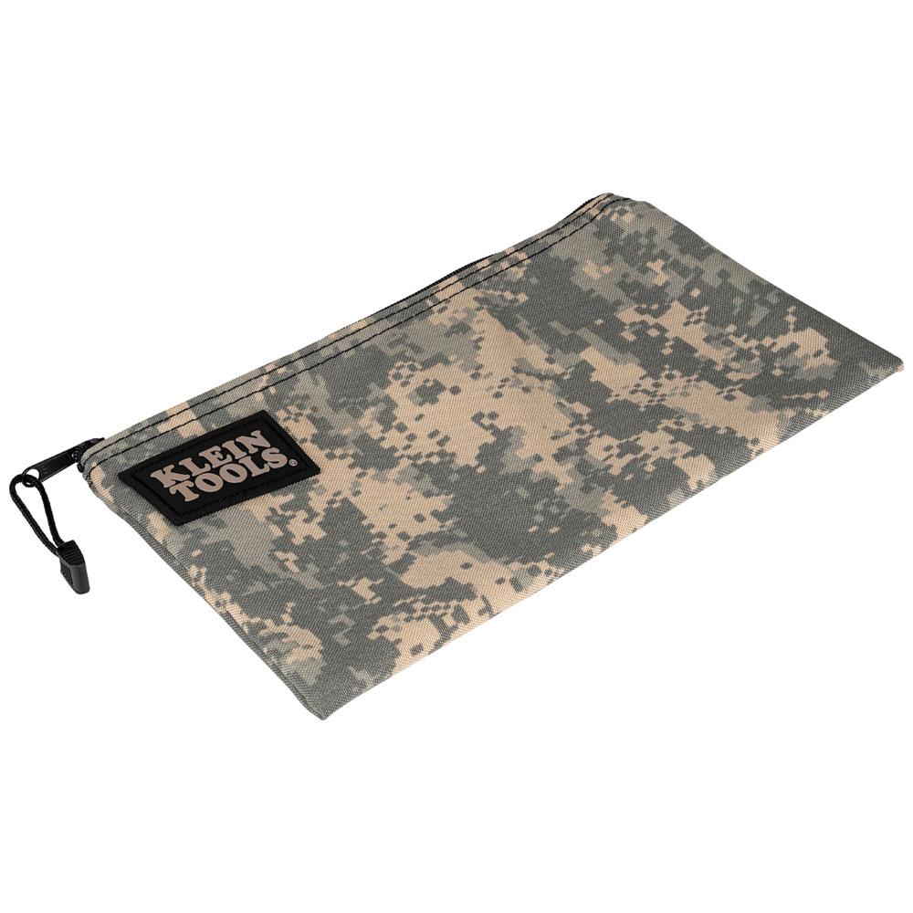 Klein Tools 5139C Zipper Bag, Camouflage Cordura Nylon Tool Pouch, 12-1/2-Inch