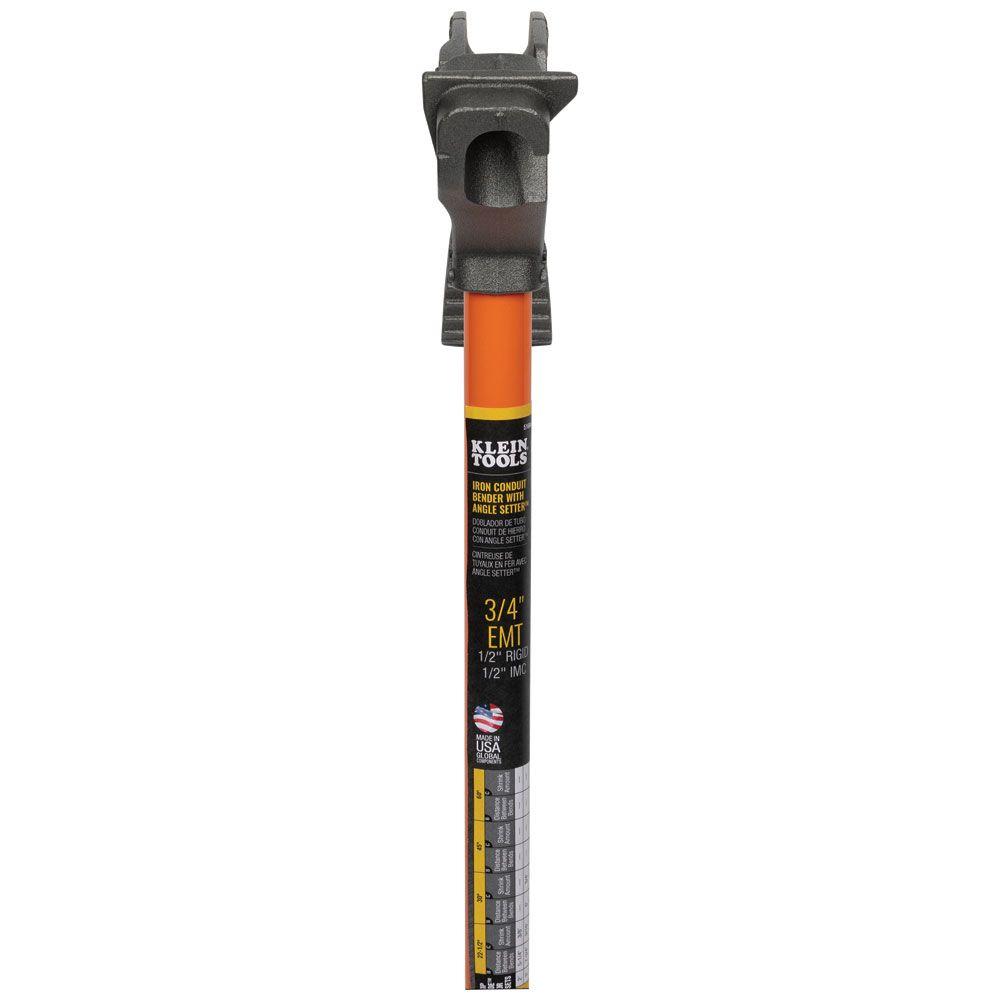 Klein Tools 51603 Iron Conduit Bender Full Assembly, 1/2-Inch EMT with Angle Setter