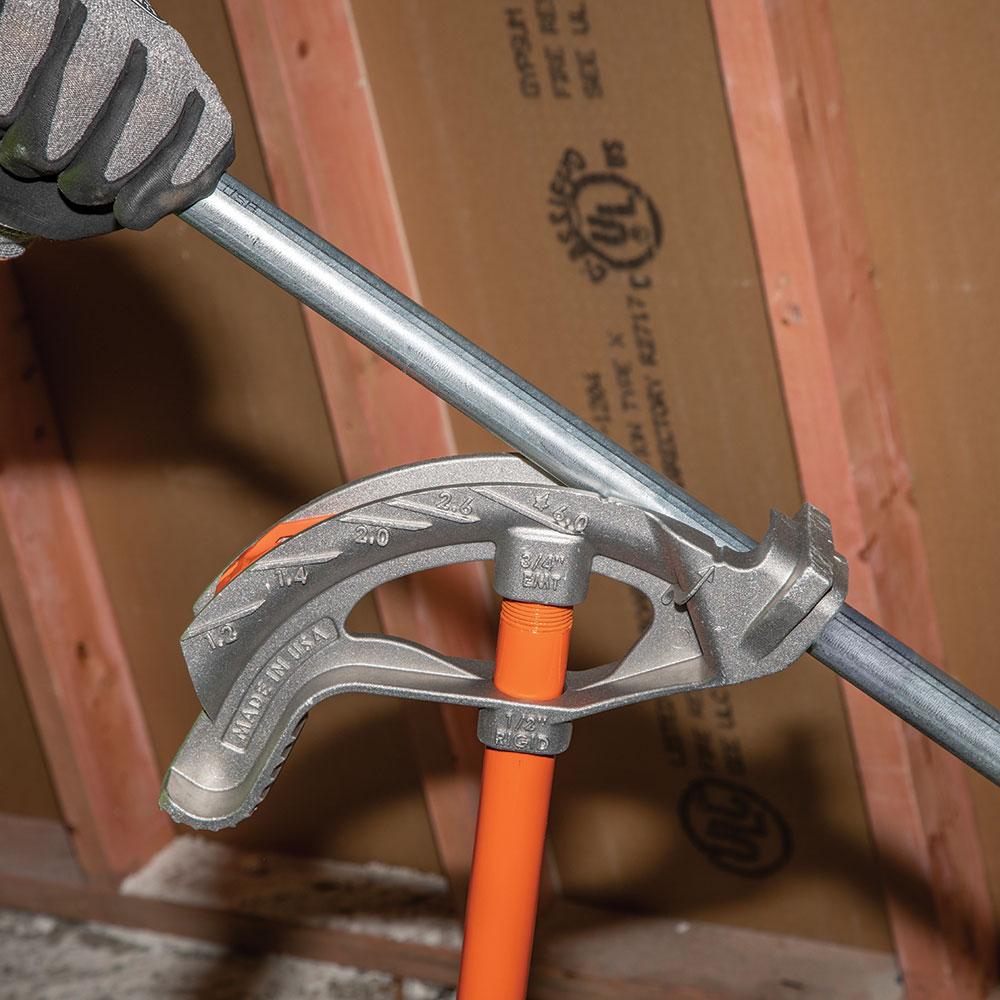 Klein Tools 51607 Aluminum Conduit Bender Full Assembly, 3/4-Inch EMT with Angle Setter
