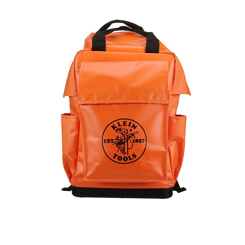 Klein Tools 5185ORA Tool Bag Backpack, 18-Inch, Orange