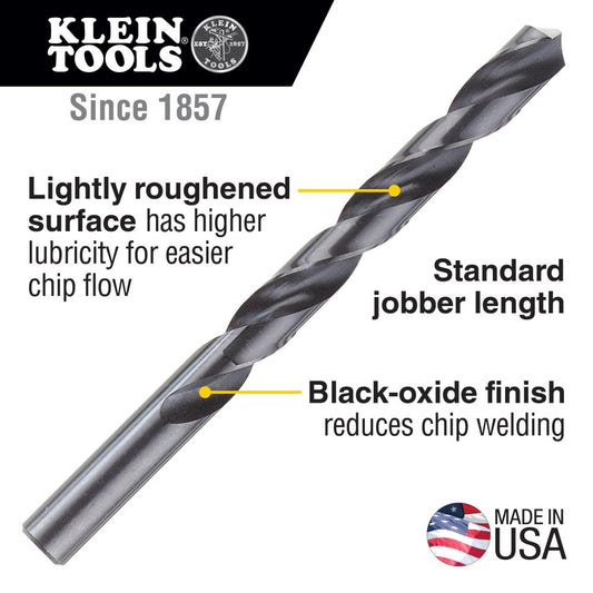 Klein Tools 53102 High Speed Drill Bit, 3/32-Inch, 118-Degree