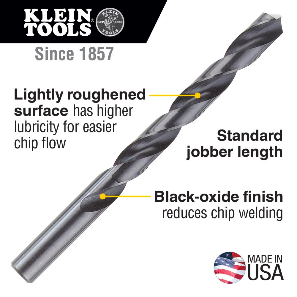 Klein Tools 53123 High Speed Drill Bit, 27/64-Inch, 118-Degree