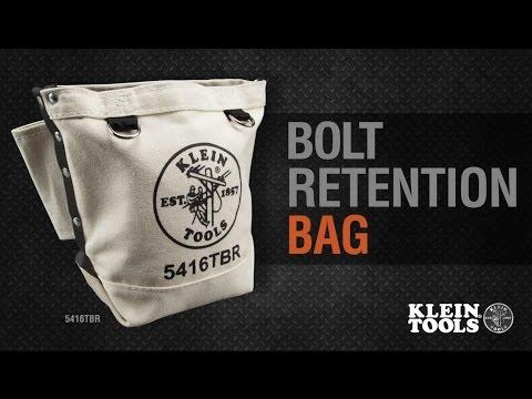 Klein Tools 5416TBR Bolt Retention Pouch Canvas 10"