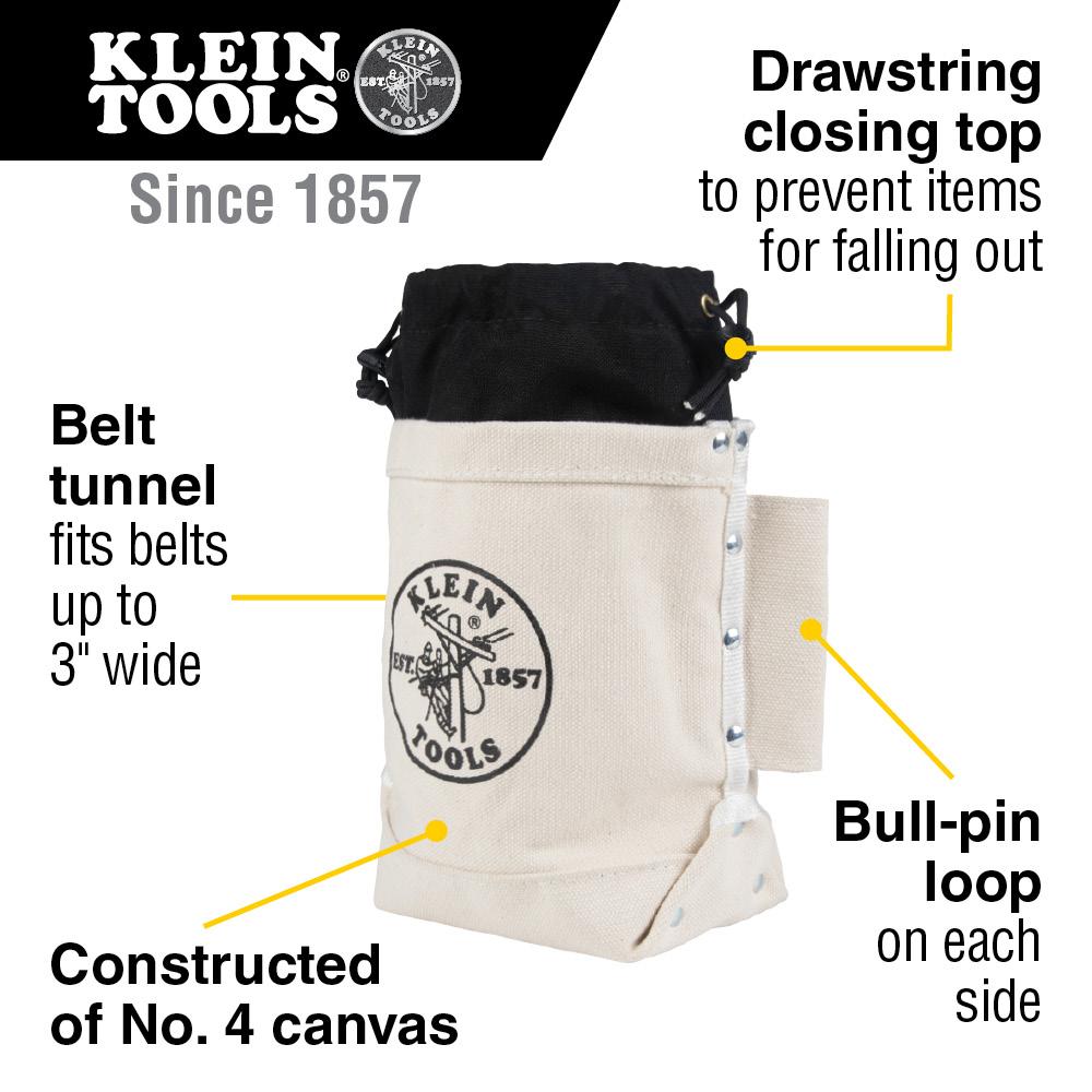 Klein Tools 5416TC Bolt Bag- Canvas With Top Closure