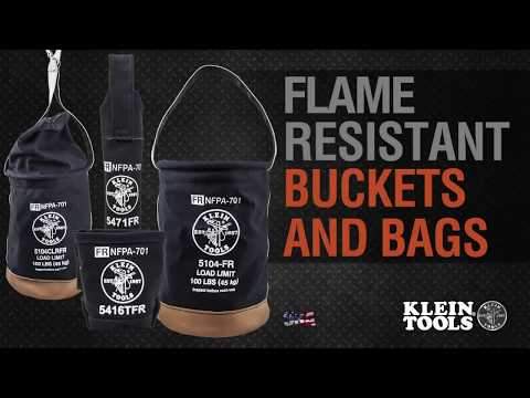 Klein Tools 5416TFR Flame-Retardant Canvas Bolt Bag