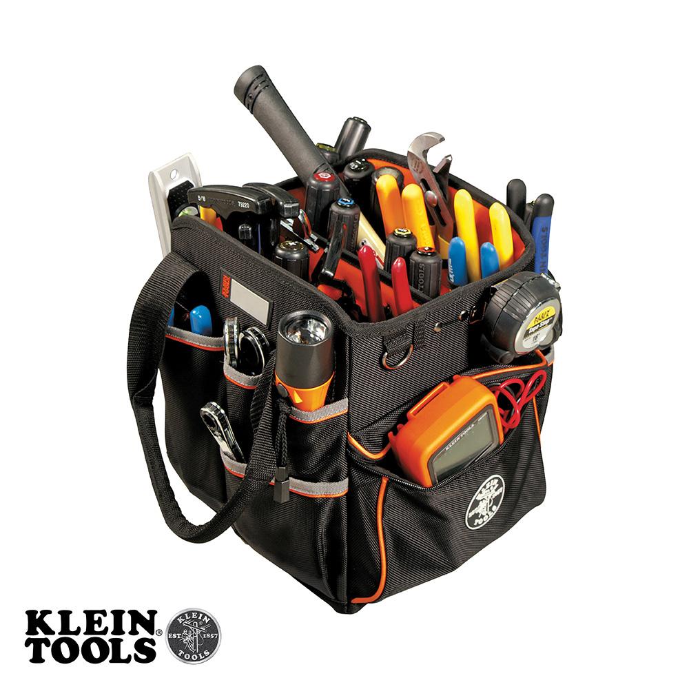 Klein Tools 5541610-14 Tool Bag, Tradesman Pro Tool Tote, 40 Pockets, 10-Inch