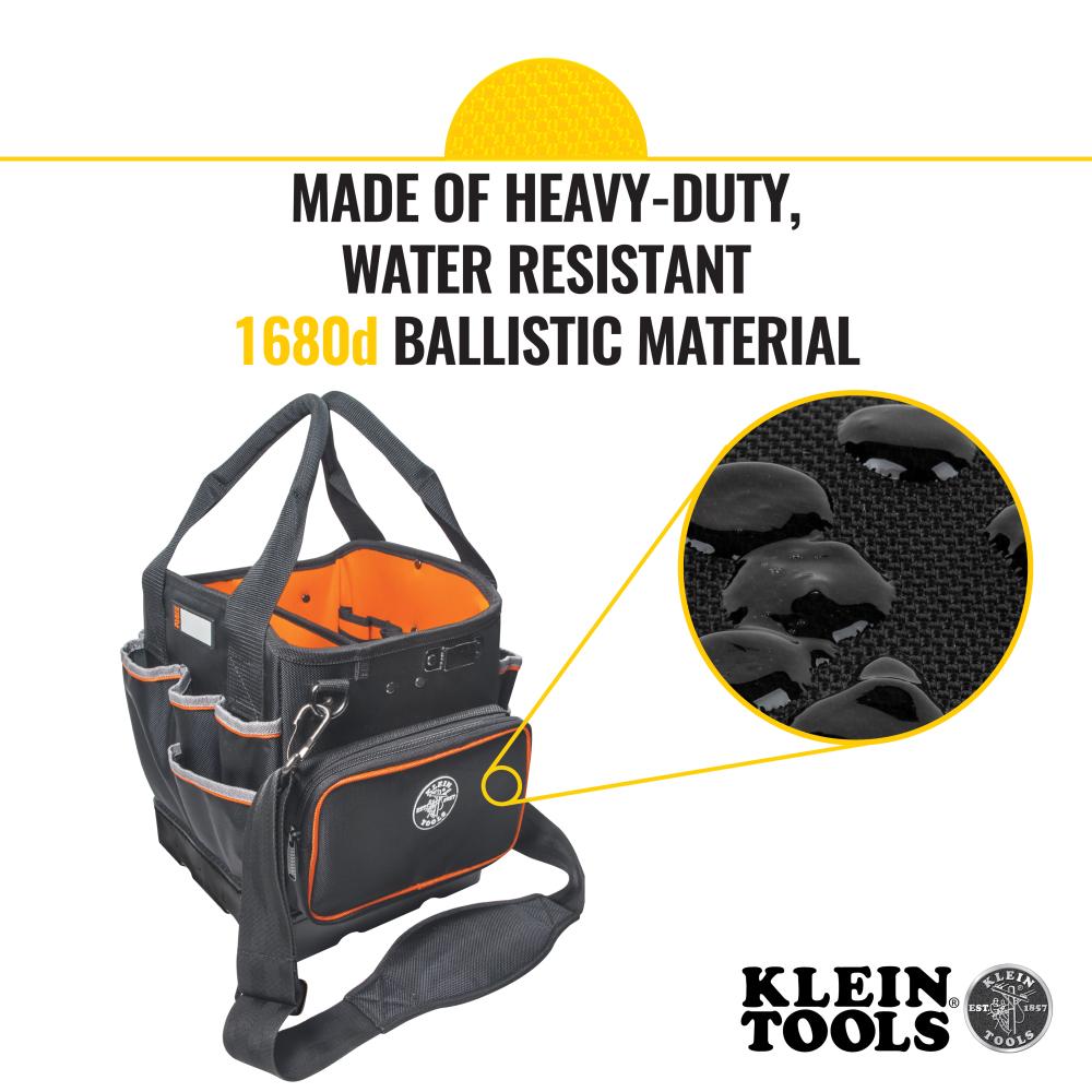 Klein Tools 5541610-14 Tool Bag, Tradesman Pro Tool Tote, 40 Pockets, 10-Inch