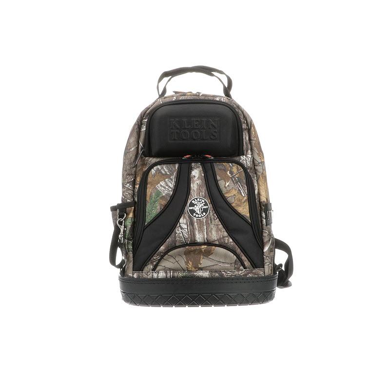 Klein Tools 55421BP14CAMO Tradesman Pro Tool Bag Backpack, 39 Pockets, Camo, 14-Inch