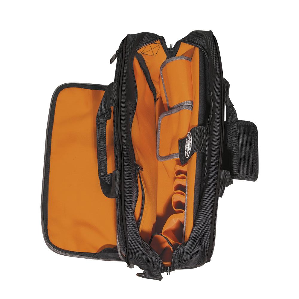 Klein Tools 55455M Tool Bag, Tradesman Pro Tech Bag, 22 Pockets w/Laptop Pocket, 16-Inch