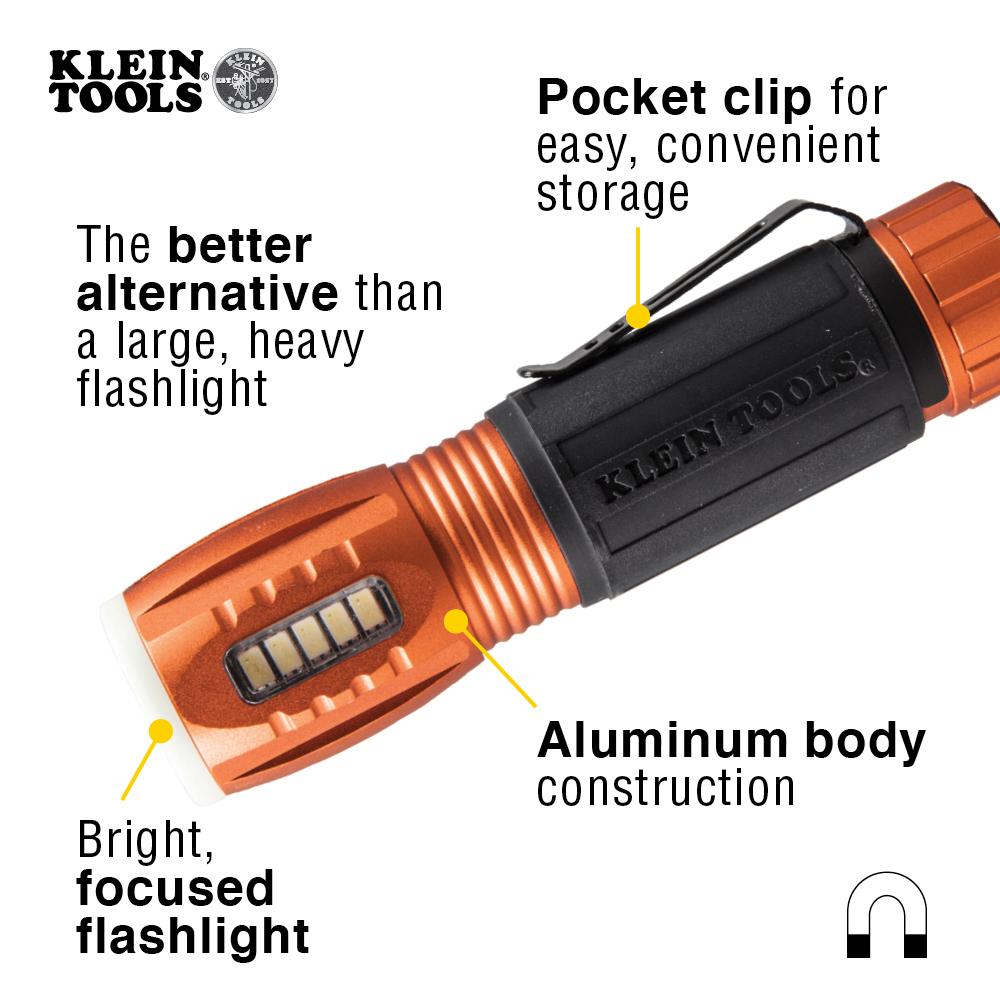 Klein Tools 56028 LED Flashlight with Work Light