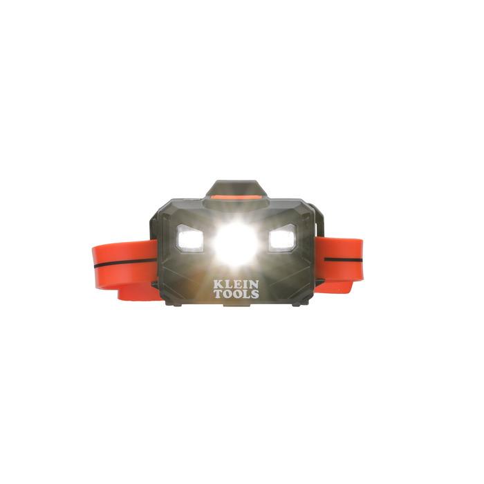 Klein Tools 56064 Rechargeable Headlamp with Silicone Strap, 400 Lumens, All-Day Runtime