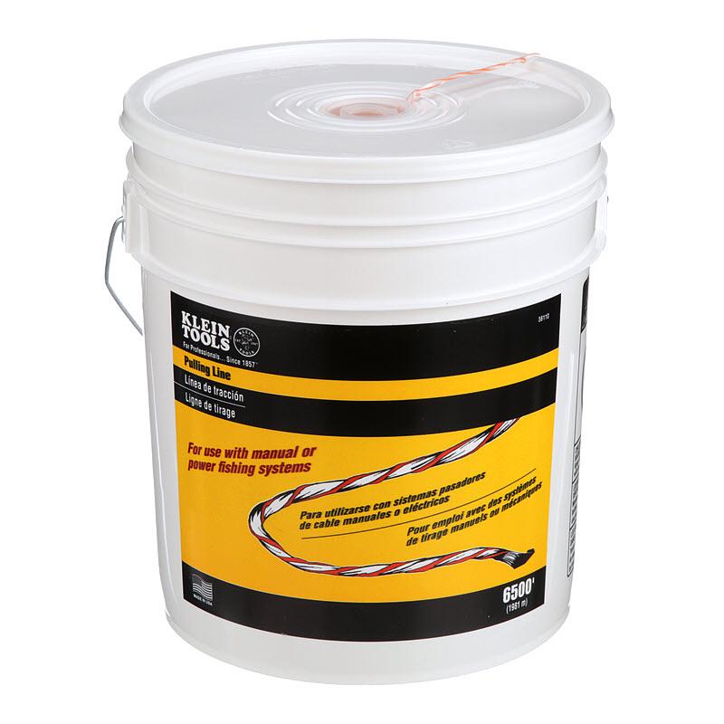 Klein Tools 56110 Poly Pull Line with Orange Tracer 6500-Foot