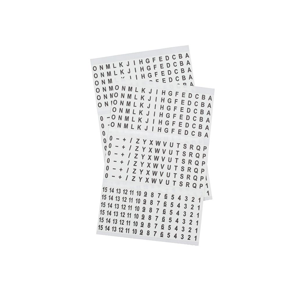 Klein Tools 56253 Wire Marker Book, Black Letters, Numbers, and Symbols