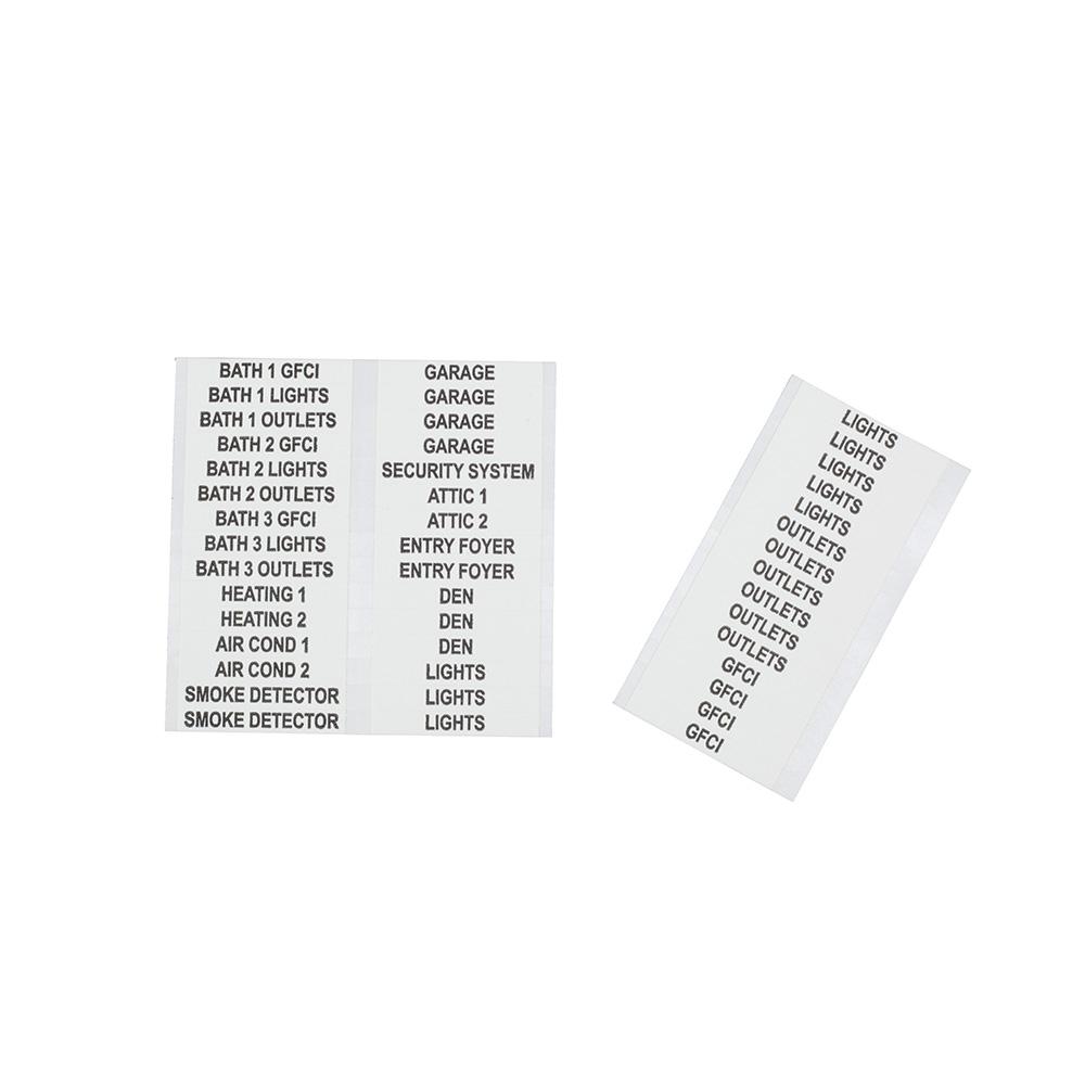 Klein Tools 56255 Wire Markers, Household Electric Panel w/Directory