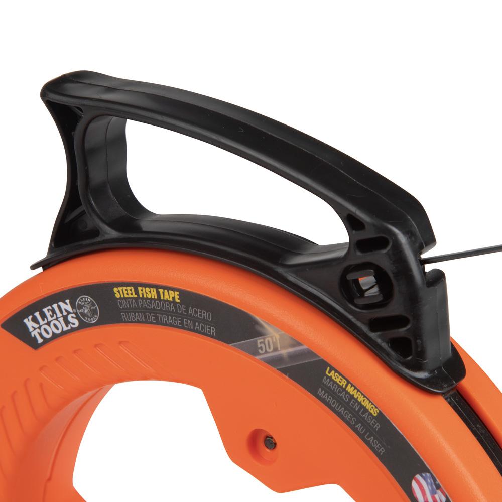 Klein Tools 56331 Steel Fish Tape, 1/8-Inch x 50-Foot