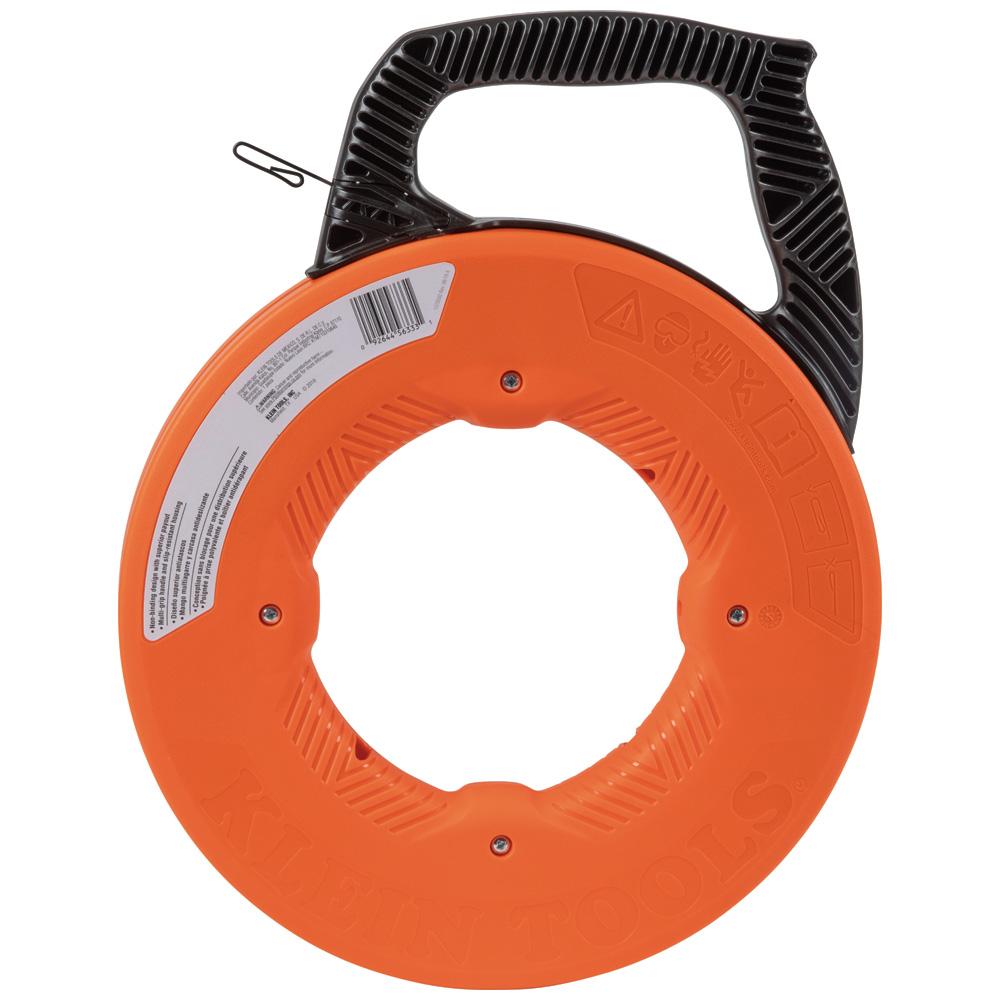 Klein Tools 56333 Steel Fish Tape, 1/8-Inch x 120-Foot