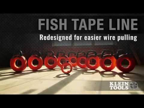 Klein Tools 56333 Steel Fish Tape, 1/8-Inch x 120-Foot