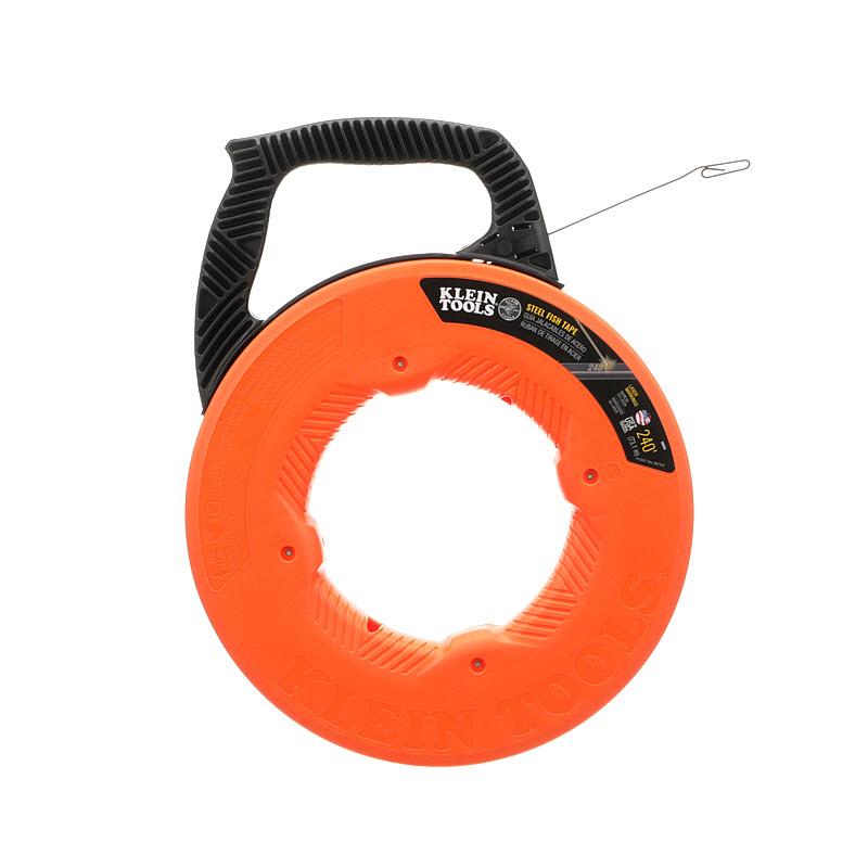 Klein Tools 56334 Steel Fish Tape, 1/8-Inch x 240-Foot