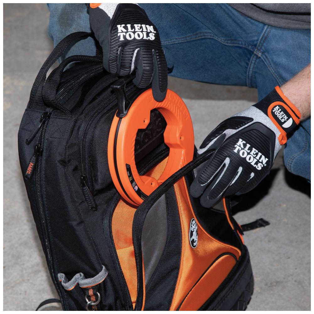 Klein Tools 56335 Wide Steel Fish Tape, 1/4-Inch x 25-Foot