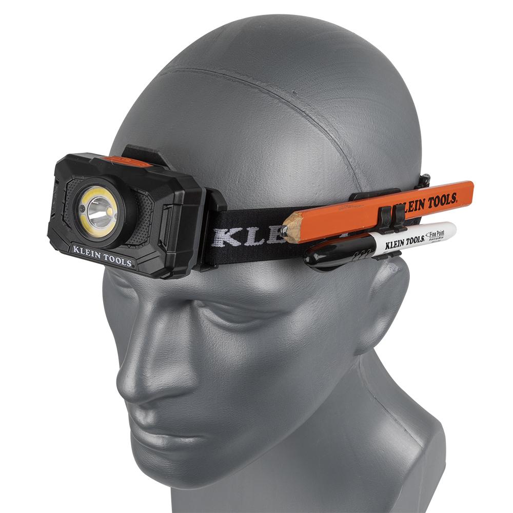 Klein Tools 56414 Rechargeable 2-Color LED Headlamp with Adjustable Strap