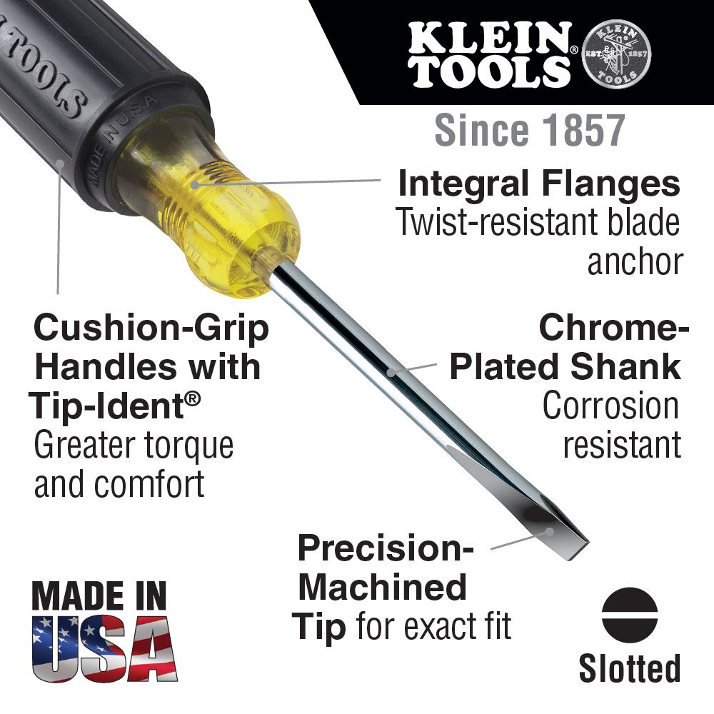 Klein Tools 600-6 6In Sq Screwdriver