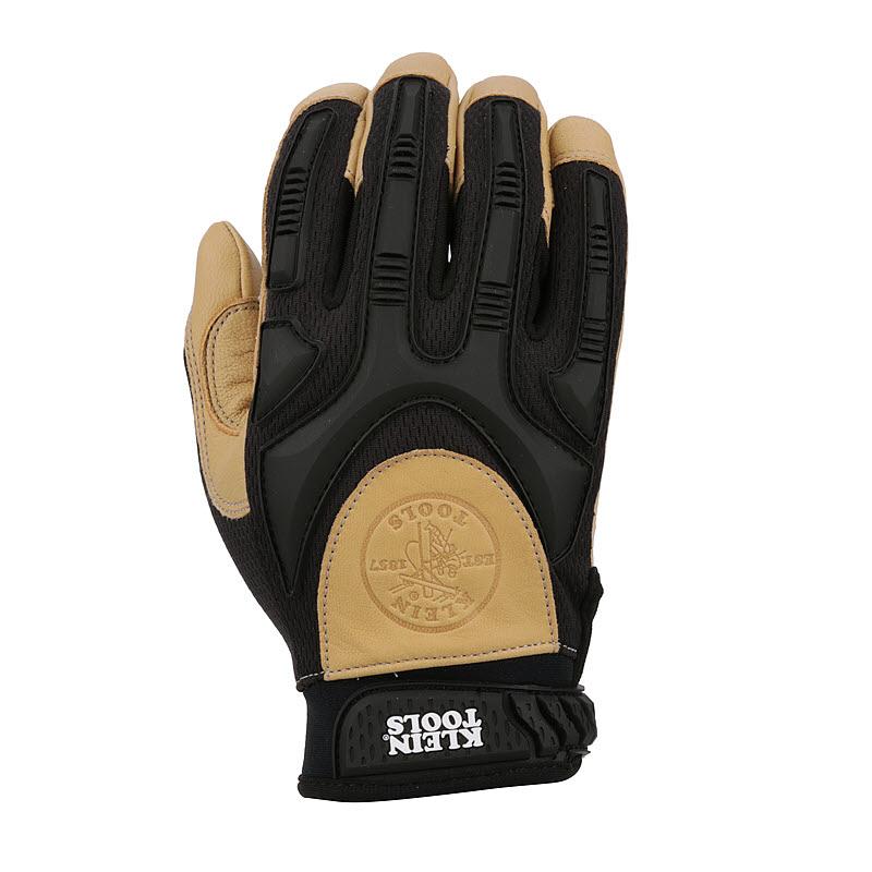 Klein Tools 60188 Leather Work Gloves, Large, Pair