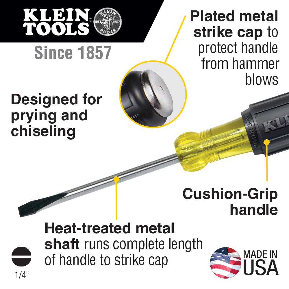 Klein Tools 602-4DD 4" Cushion Grip Round Demolition Driver (1 EA)