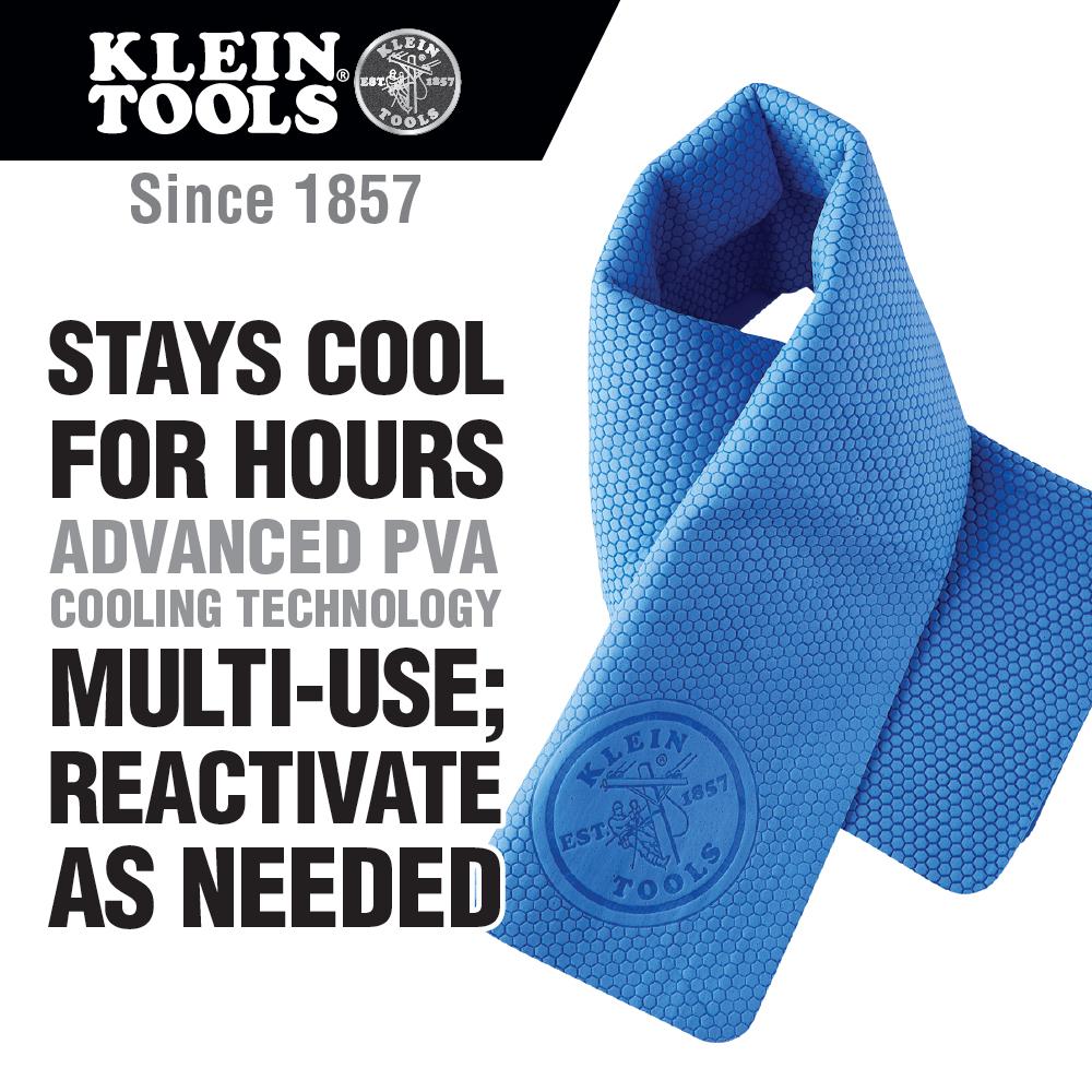 Klein Tools 60230 Cooling PVA Towel, Blue, 2-Pack