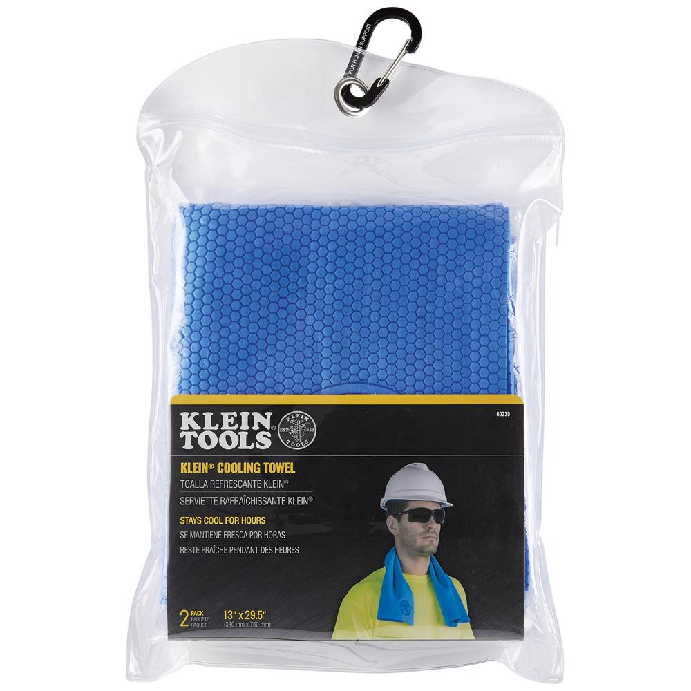 Klein Tools 60230 Cooling PVA Towel, Blue, 2-Pack