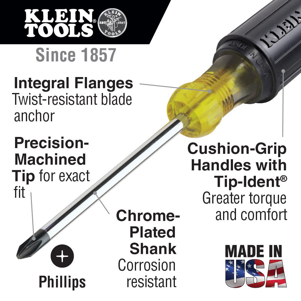 Klein Tools 603-6 #3 Phillips Scdr