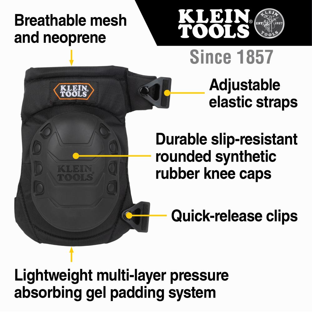 Klein Tools 60344 Hinged Gel Knee Pads