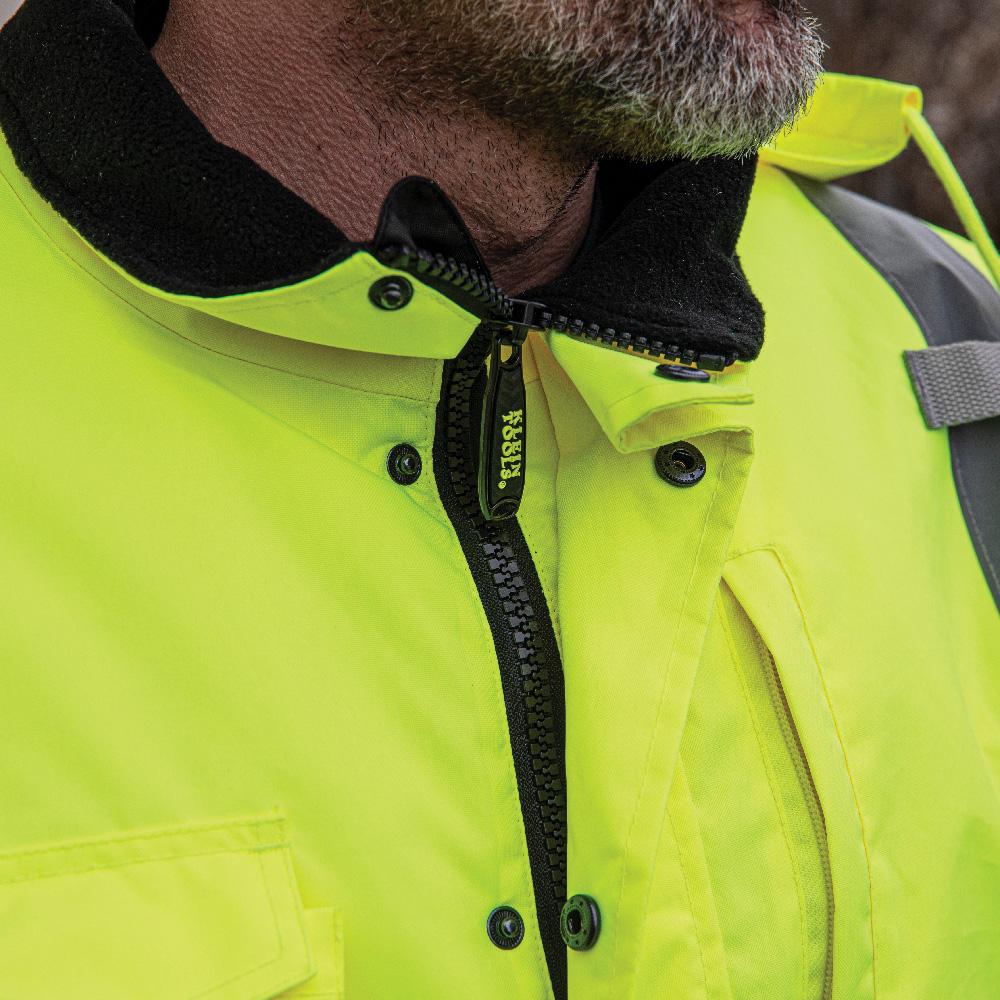 Klein Tools 60501 High-Visibility Winter Bomber Jacket, 2XL