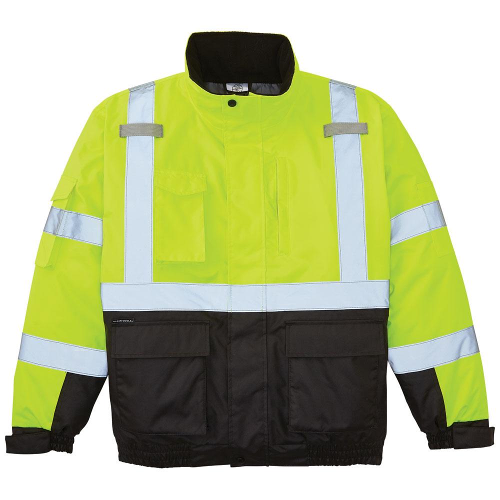 Klein Tools 60501 High-Visibility Winter Bomber Jacket, 2XL