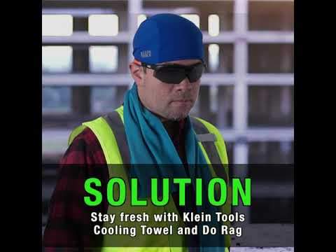 Klein Tools 60546 Cooling Do Rag, High-Visibility Yellow, 2-Pack